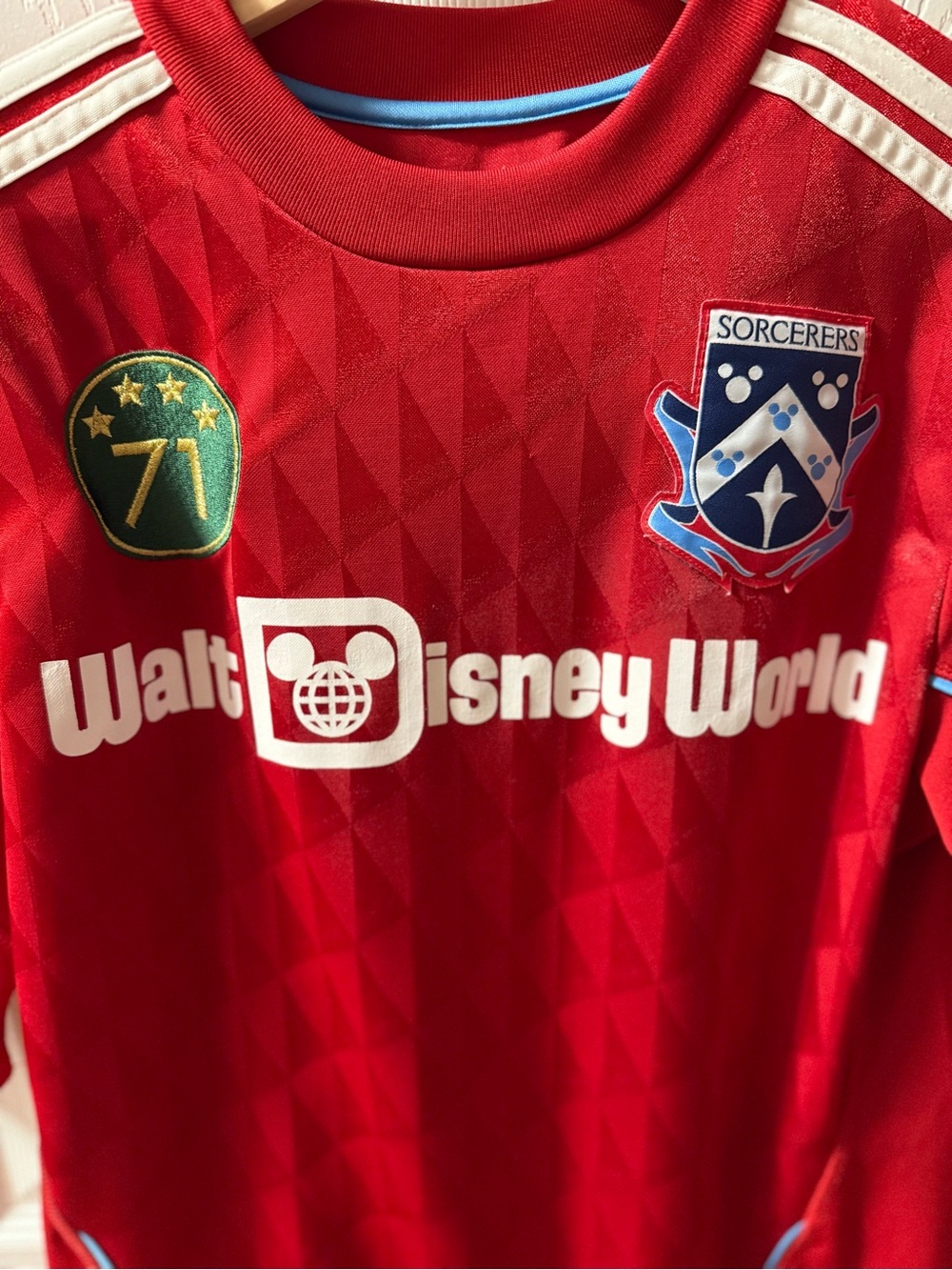 Vintage Y2K Walt Disney World Sorcerer Mickey Mouse Soccer Jersey - Picture 4 of 4